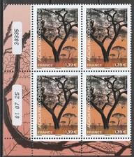 France 2025 trees Vachellia tortilis ACACIA faux-gommier flowering plant 4v BLOC