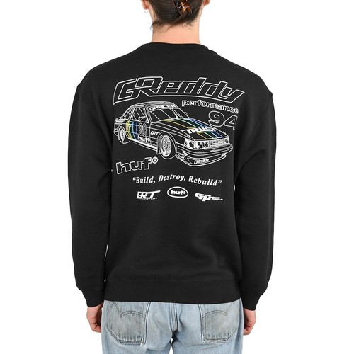 Huf greddy sweat crew - crew, rétro