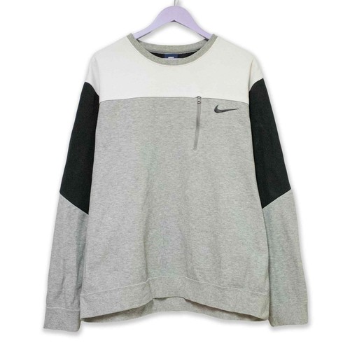 Sweat nike blanc gris - nike,