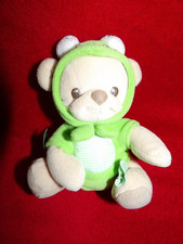 Doudou Fisher-Price Nature Bearries Ours/Grenouille Verte 14 cm