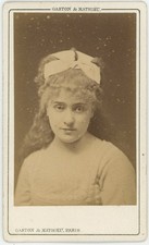 CDV Gaston & Mathieu 1874-75. Théo, chanteuse lyrique aux Bouffes-Parisiens.