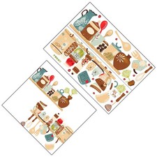 2 Pcs Autocollant Mural