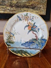 Sublime Assiette A Entremets En Faience De  Gien Modèle Caraibes