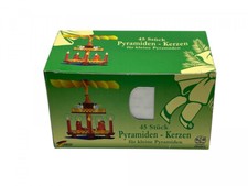 Bougies pyramides blanches pour une petite pyramide de Noël. Excellent état