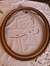 CADRE BOIS ovale 1900 vitré ( ENCADREMENT ) pour portrait, pastel, aquarelle..