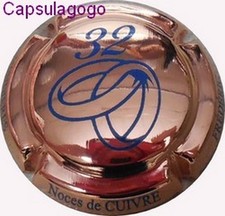 capsule de champagne NOWACK "Anniversaire de Mariage"  Cuivre