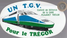 C40 train. SNCF. TGV TREGOR. PLOUARET TREGOR