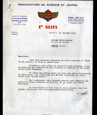 MONTREUIL-sous-BOIS (93) Usine GUIDONS & JANTES pour CYCLES-VELOS "ALLES" en1960