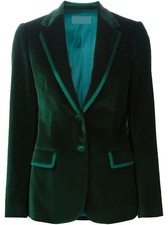 Femme Velours Vert Vestes