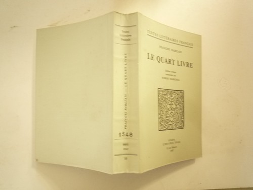 Quart livre rabelais ed - le,