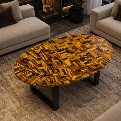 Tiger eye oval coffee - eye,