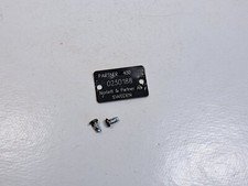 Plaque d'identification