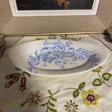 Ravier ancien HB & Cie service ornements bleu