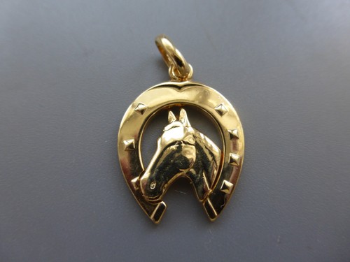 Pendentif plaqué poinçon - or,