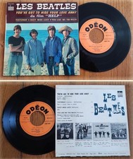 EP 45t RPM BIEM 7" LES BEATLES «You've got to hide your Love away»+3 France 1965