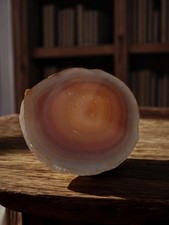 Ancienne pierre d’agate vintage, objet de collection minéral, décoration rétro