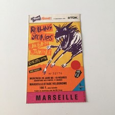 ROLLING STONES - MARSEILLE 1990 - FRENCH TICKET STUB!TICKET CONCERT