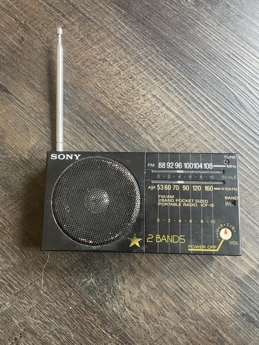 Vintage sony icf fm - vintage, icf-12