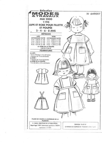 Patron enfant fille 2000 - fille,