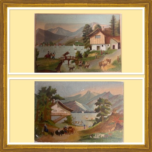 Paire tableaux naïfs - paire,
