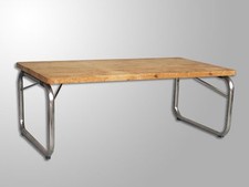 table basse structure tubulaire 1970