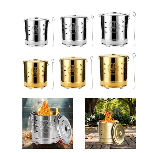 Seau brûler portable avec - brûler,