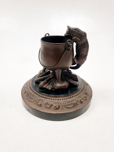 Sculpture chat chaudron - sculpture,, au