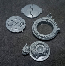 Warhammer 40k Space Marines bits - Land Raider upgrade hatch with weapon base
