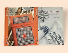 Lot de 2 Livres - Broderie Suisse - Brigitte Rainglet