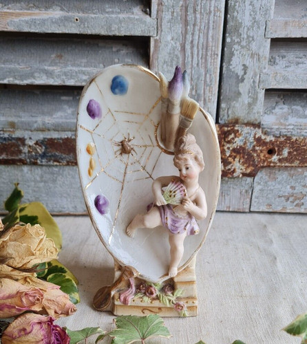 Ancien soliflore porcelaine - ancien,