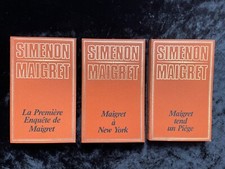 ¤ Lot 3 Romans Policier - MAIGRET - Georges SIMENON -  éd. Edito-Service - 1974