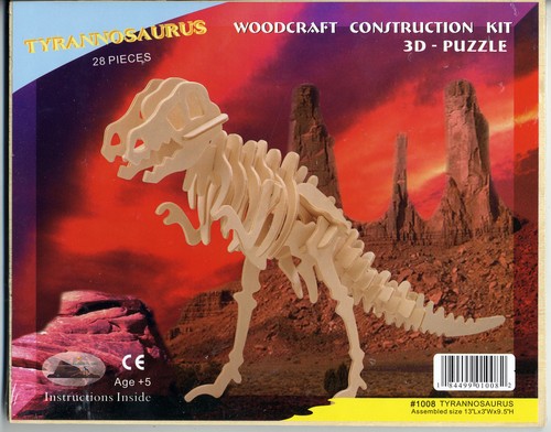 New tyrannosaurus woodcraft - new,