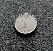 France 1 Centime 1967 Épi KM:928  "PIÈCES DE MONNAIES"  [3077]