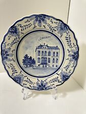 ASSIETTE MURALE FAÏENCE DE DELFT Décor De Lokerem  19,5 Cm