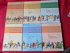 L'HISTOIRE SAINTE  POUR  GARCONS  ET FILLES - 6 LIVRES DANS UN BOITIER  EN B. E.