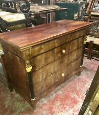 EMPIRE COMMODE BOIS D'ACAJOU. ESPAGNE. XIXÈME SIÈCLE.