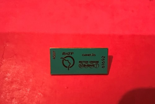 Pin ticket merto vert ratp - merto,