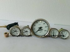 Smiths Kit 52mm Température Huile (Barre) Pression Fuel Amp + Compteur 0-225.3km