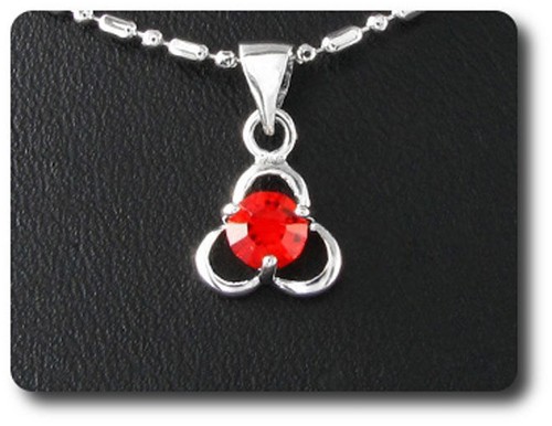 Pendentif rubis synthèse - pendentif,