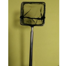 Aquarium de poisson crevet carré rétractable petit betta filet (noir)