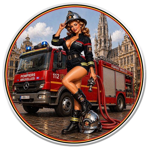 Sticker pin pompiers - sticker,