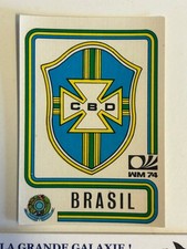Image BRASIL # 147 PANINI World Cup Munich 74 München D'origine avec Dos NM