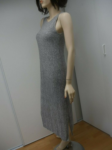 Robe longue mango grise - robe, taille