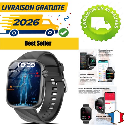 Montre connectée ecg amoled - ecg,