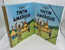 Lot TINTIN en Amérique - Classeur & Chemise - Graffiting Paris 1980 - BE+/TBE