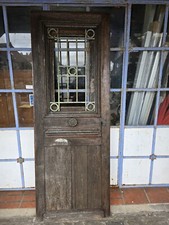 Porte D'entrée  En Chêne  / 79 Cms X 2m14