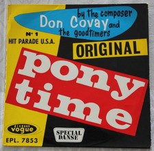 Soul EP Don Covay : Pony Time +3 VG++/VG++ 1961 French centreur languette