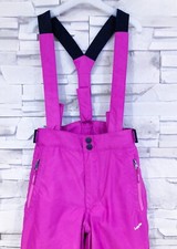 WED’ZE - PANTALON DE SKI FILLE ROSE FUCHSIA A BRETELLES & SYSTÈME PULL’NFIT 10A