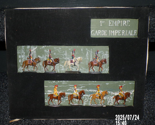Diorama sur cadre 1er empire - diorama,