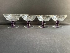4 Coupes en cristal taillé